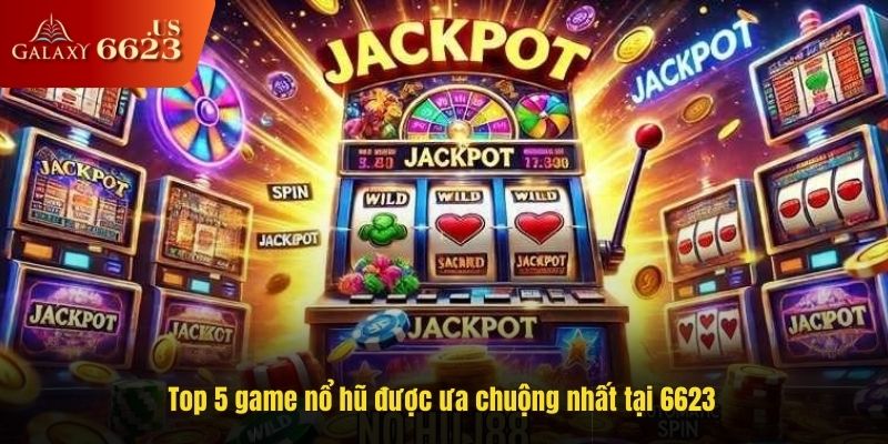Top 5 game nổ hũ được ưa chuộng nhất tại 6623